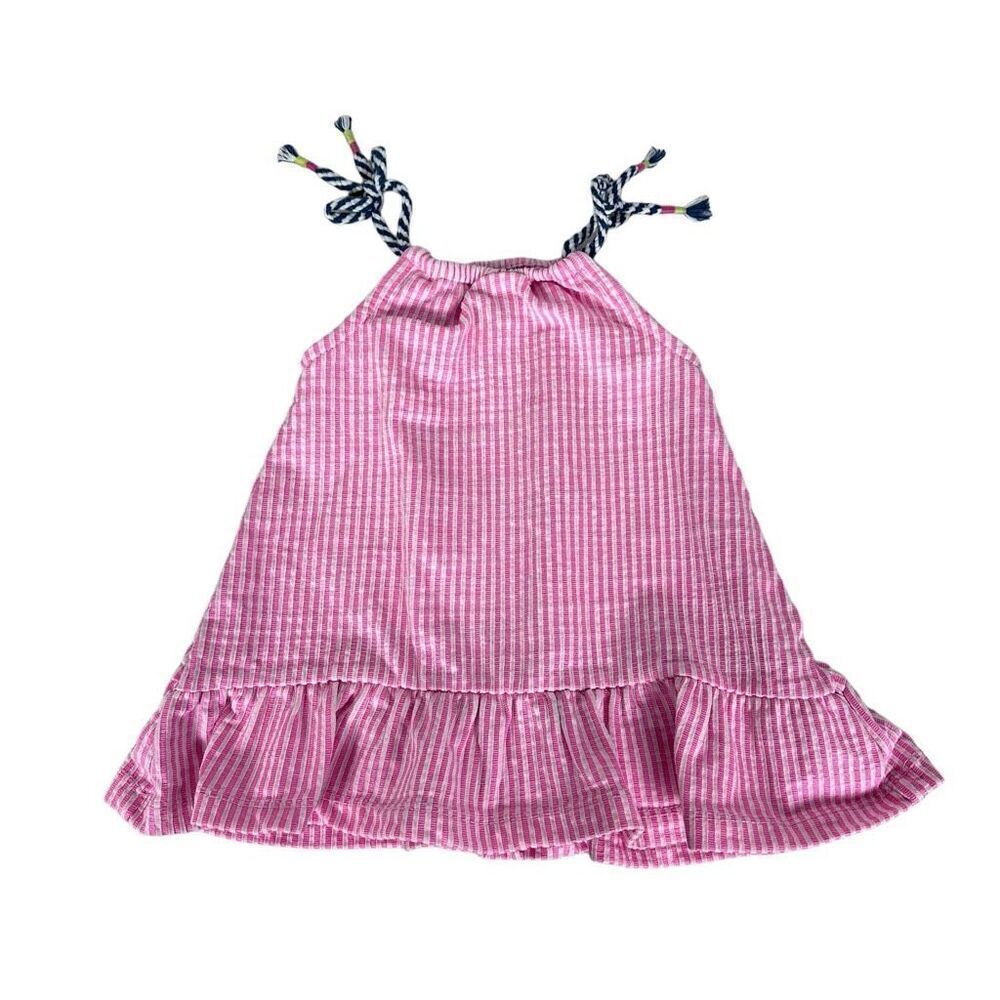 Vince Camuto Pink White Striped Dress 12M